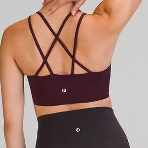NWT Lululemon Like a Cloud Long Line Bra - Cassis